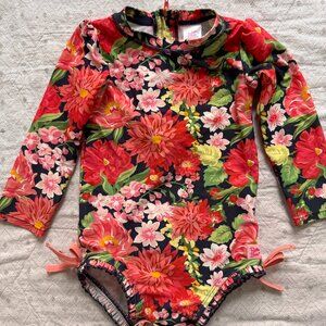 Ruffle Butts rashguard Swimsuit